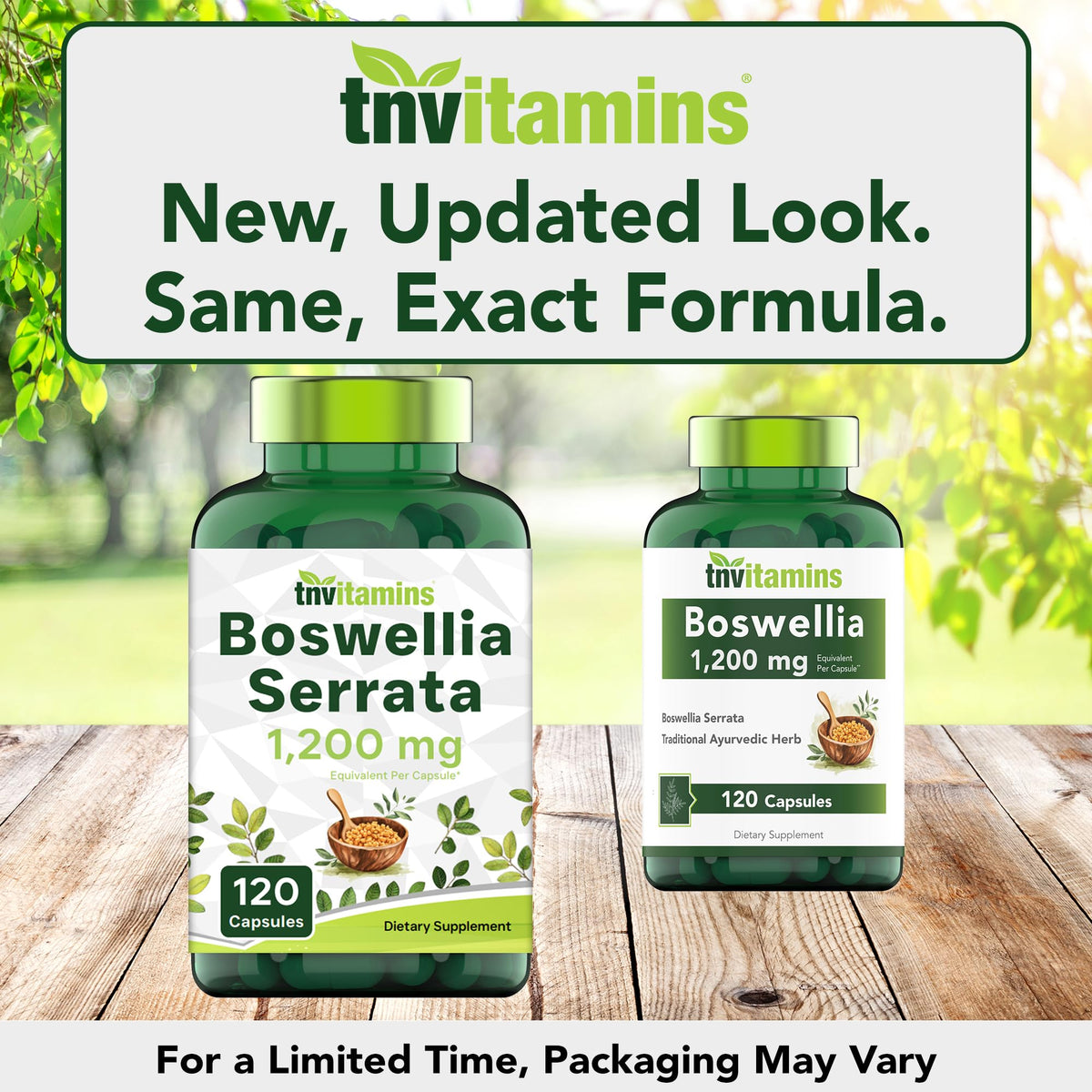 tnvitamins Boswellia Extract Capsules, 120 Count | 1,200 mg Per Capsule | 65% Boswellic Acids + 10:1 Concentrated Extract | Boswellia Serrata - FENGGESTORE20