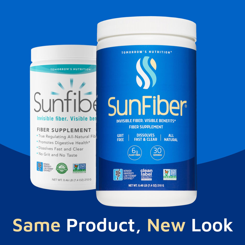 Tomorrow's Nutrition, Sunfiber, Prebiotic Fiber Supplement for Digestive Health, Low FODMAP, Gluten-Free, Unflavored, 30 Servings - FENGGESTORE20