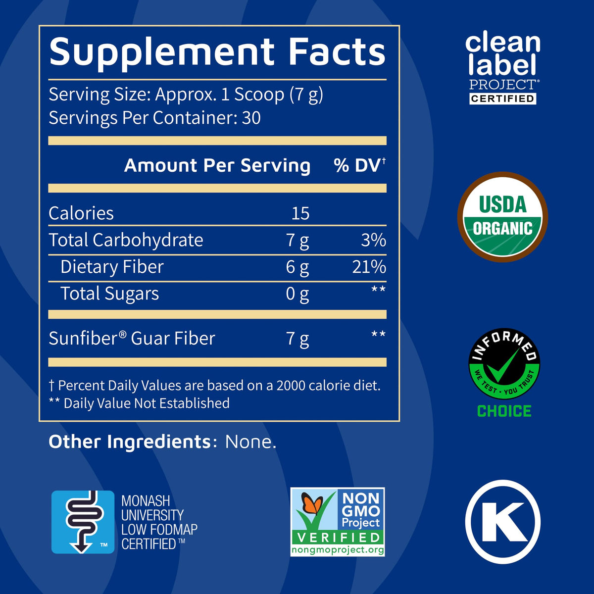 Tomorrow's Nutrition, Sunfiber, Prebiotic Fiber Supplement for Digestive Health, Low FODMAP, Gluten-Free, Unflavored, 30 Servings - FENGGESTORE20