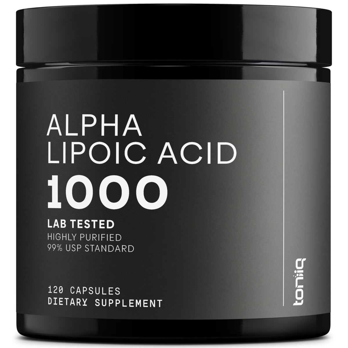 Toniiq 1000mg Ultra High Strength Alpha Lipoic Acid Capsules - Highly Purified 99%+ USP Standard - 120 Capsules ALA Supplement - FENGGESTORE20
