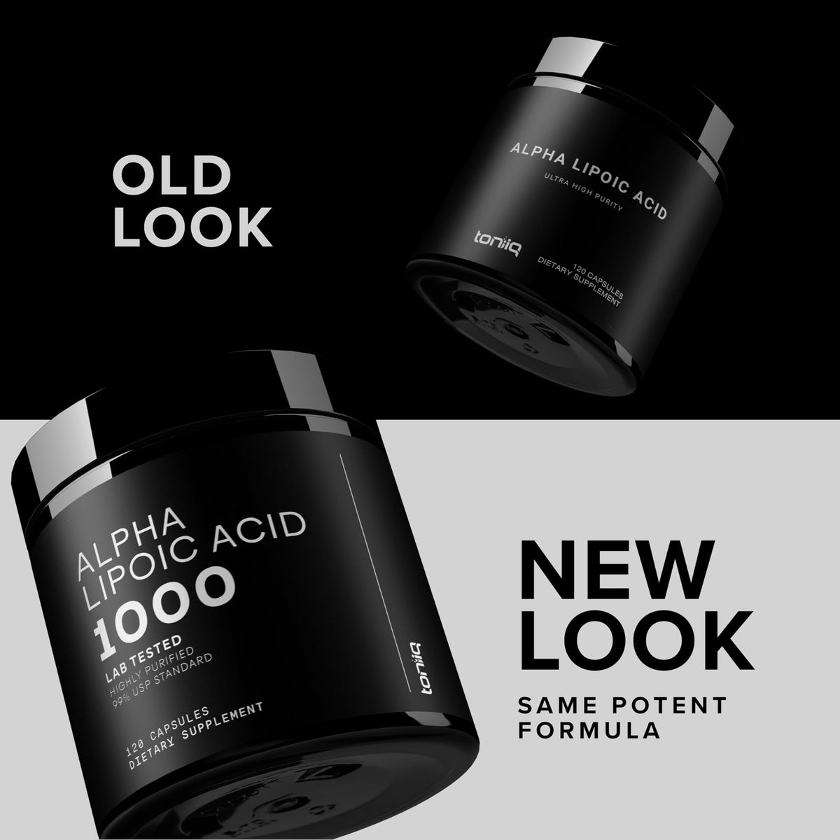 Toniiq 1000mg Ultra High Strength Alpha Lipoic Acid Capsules - Highly Purified 99%+ USP Standard - 120 Capsules ALA Supplement - FENGGESTORE20