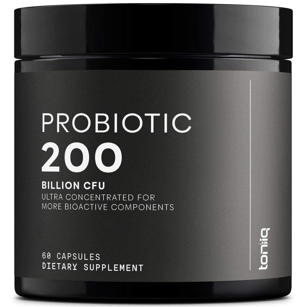 Toniiq 200 Billion CFU Probiotic Supplement 30 Verified Third-Party Tested Strains - Fully Shelf-Stable Probiotics Formula - FENGGESTORE20