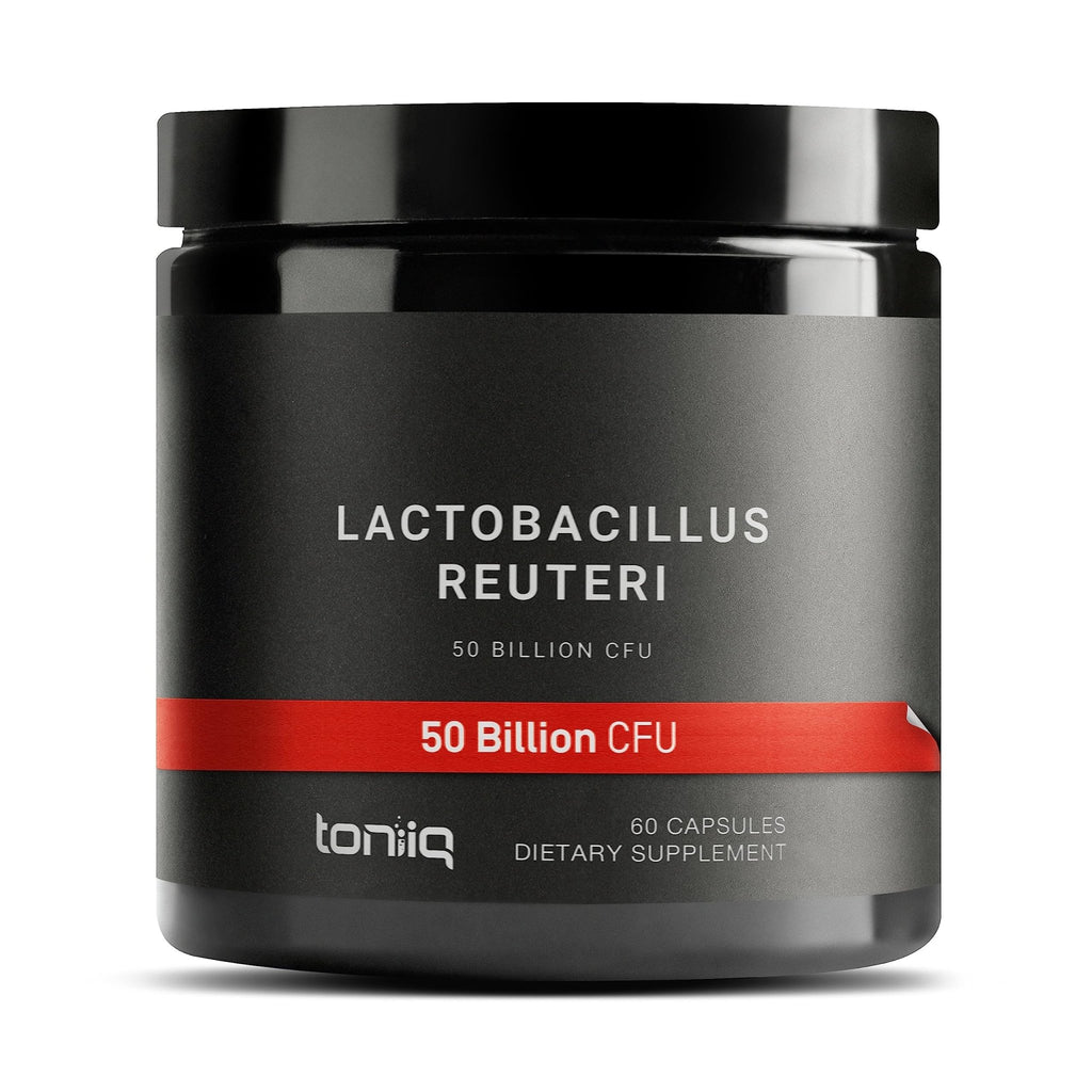 Toniiq 50 Billion CFU Lactobacillus Reuteri Probiotic 50mg per Serving - L Reuteri Probiotics - Highest CFU Count Lactobacillus Reuteri Probiotic - 60 Vegetarian Capsules - 60 Servings - FENGGESTORE20