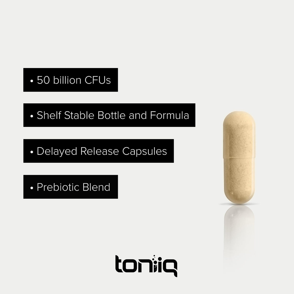 Toniiq 50 Billion CFU Lactobacillus Reuteri Probiotic 50mg per Serving - L Reuteri Probiotics - Highest CFU Count Lactobacillus Reuteri Probiotic - 60 Vegetarian Capsules - 60 Servings - FENGGESTORE20
