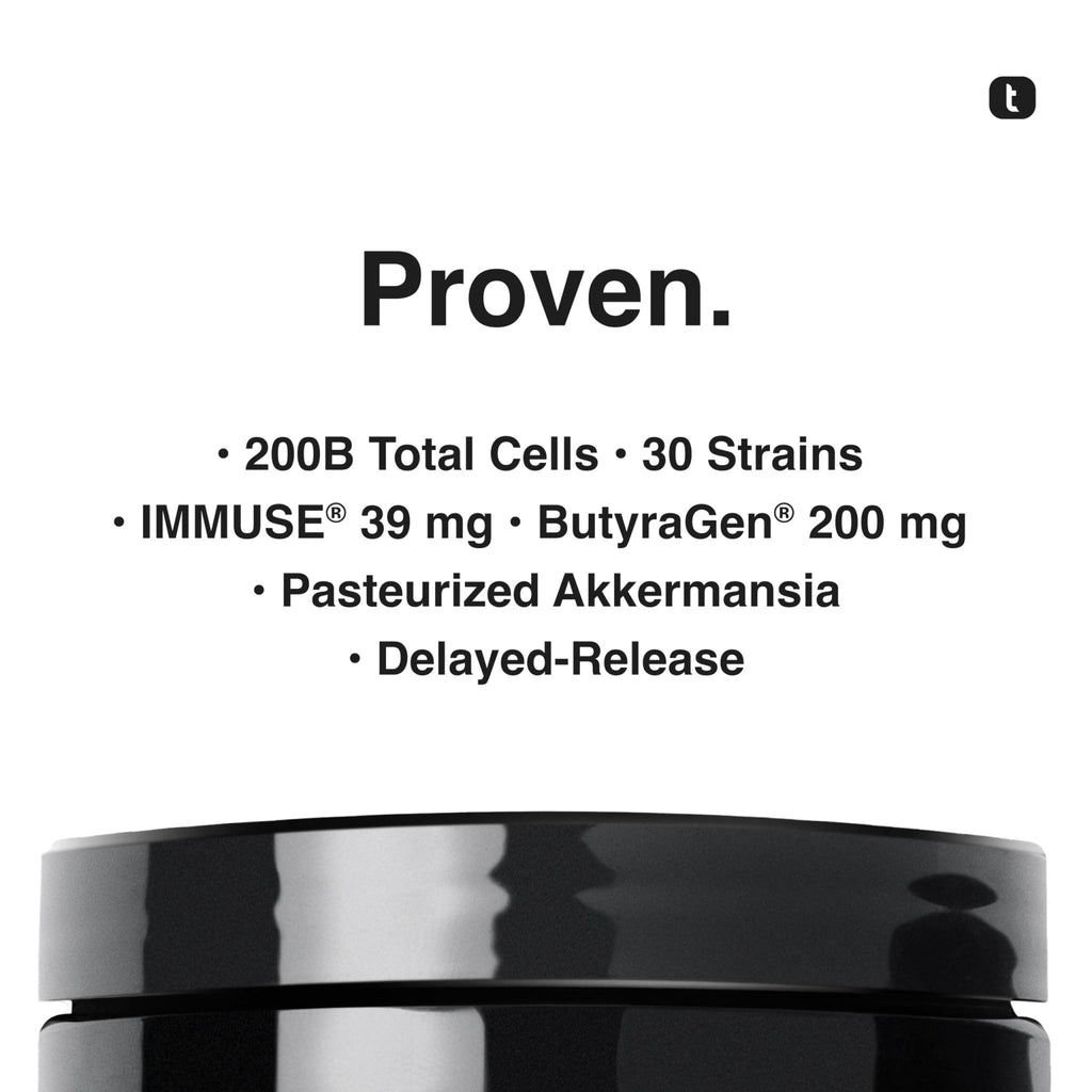 Toniiq Prebiotics and Probiotics – 200B CFU Synbiotic with Postbiotics IMMUSE® & ButyraGen® – 30 Strains for Gut & Digestive Health – Shelf-Stable - FENGGESTORE20