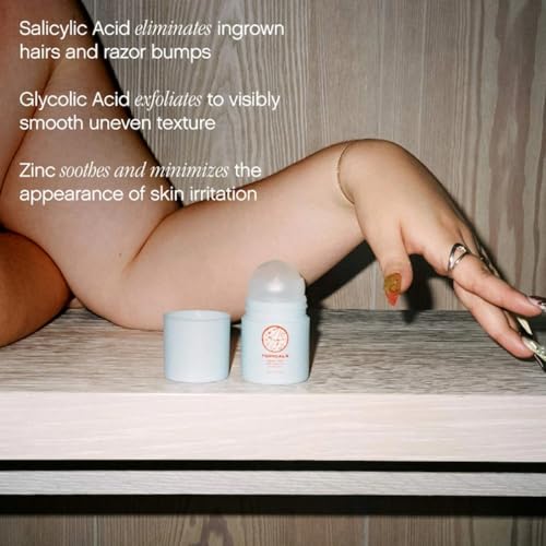 Topicals High Roller Ingrown Hair Serum | Roll-on Tonic to Soothe and Calm Irritated Skin - FENGGESTORE20