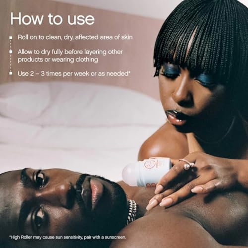 Topicals High Roller Ingrown Hair Serum | Roll-on Tonic to Soothe and Calm Irritated Skin - FENGGESTORE20