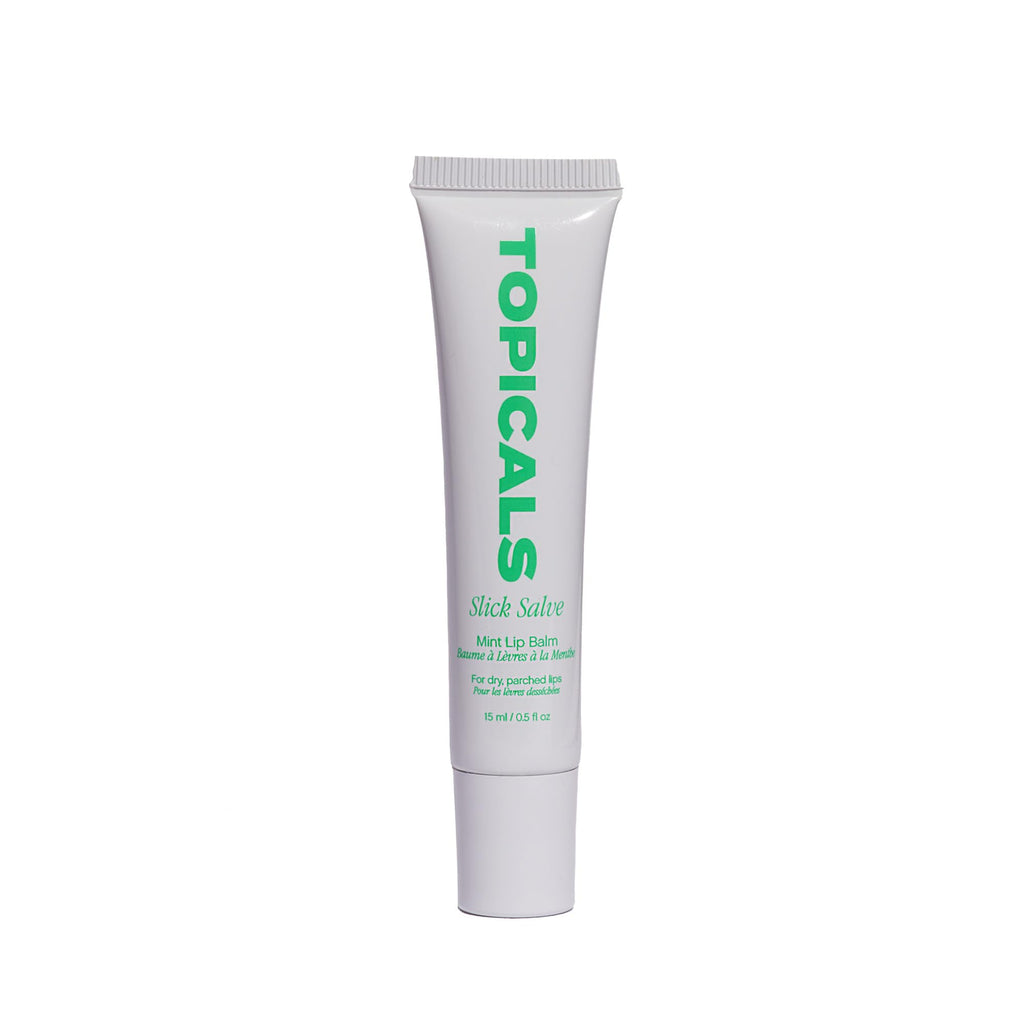 Topicals Slick Salve Mint Glossy Lip Balm | Soothes Discomfort, Strengthens Barrier and Provides Lasting Hydration & Relief | Vegan, Paraben-Free Formula with Hyaluronic Acid and Ceramides (0.5 Fl Oz) - FENGGESTORE20