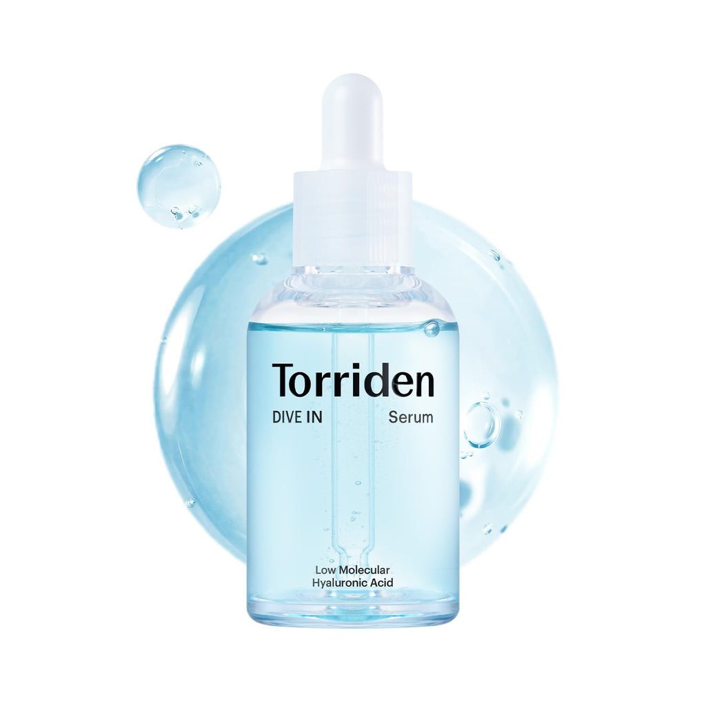 Torriden DIVE IN Hyaluronic Acid Serum for Deep Hydration | Korean K-Beauty Glass Skin Plump Glow - FENGGESTORE20