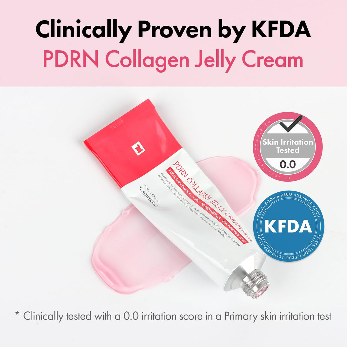 TOSOWOONG PDRN Collagen Jelly Cream, 5,000ppm Salmon DNA PDRN, Niacinamide - FENGGESTORE20