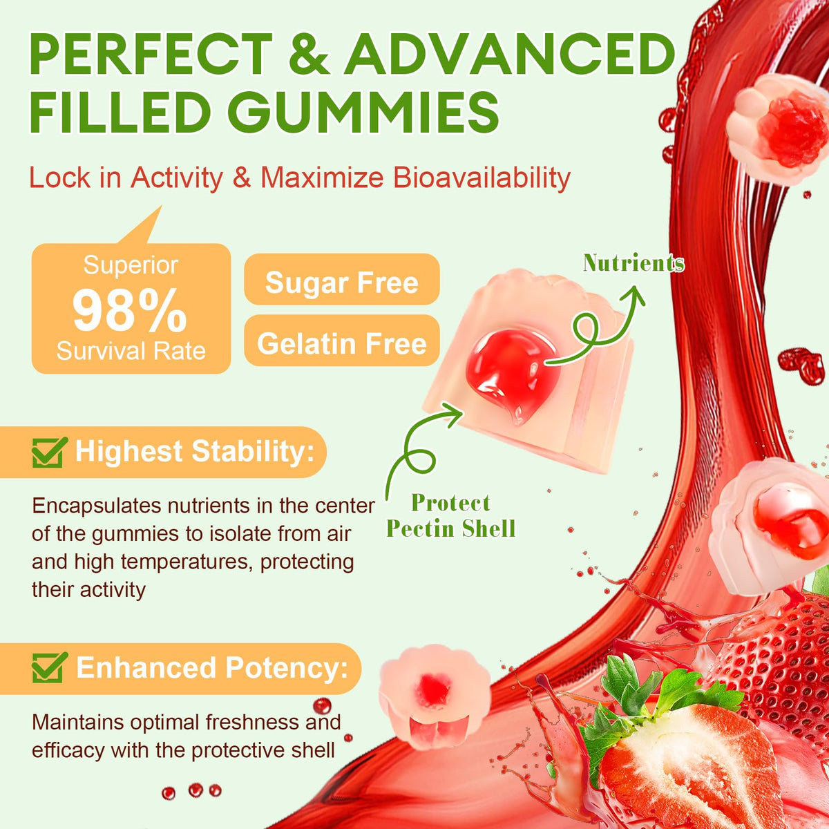 Totaria Sugar Free 5-in-1 Probiotic Prebiotic Postbiotic Gummy, 36 Strains Probiotics for Women Men with Digestive Enzymes, Peppermint, Complete Immune, - FENGGESTORE20