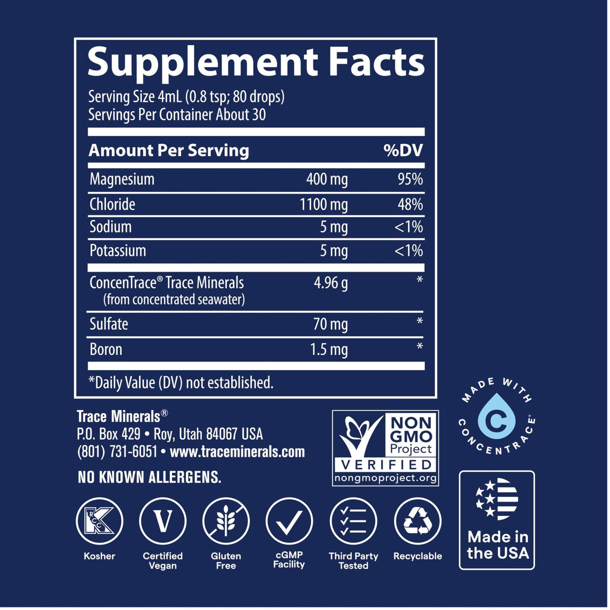 Trace Minerals Ionic Magnesium - Liquid Ionic Magnesium to Support Immune, Brain & Heart Health - Supplement to Aid Energy & Vitality - FENGGESTORE20