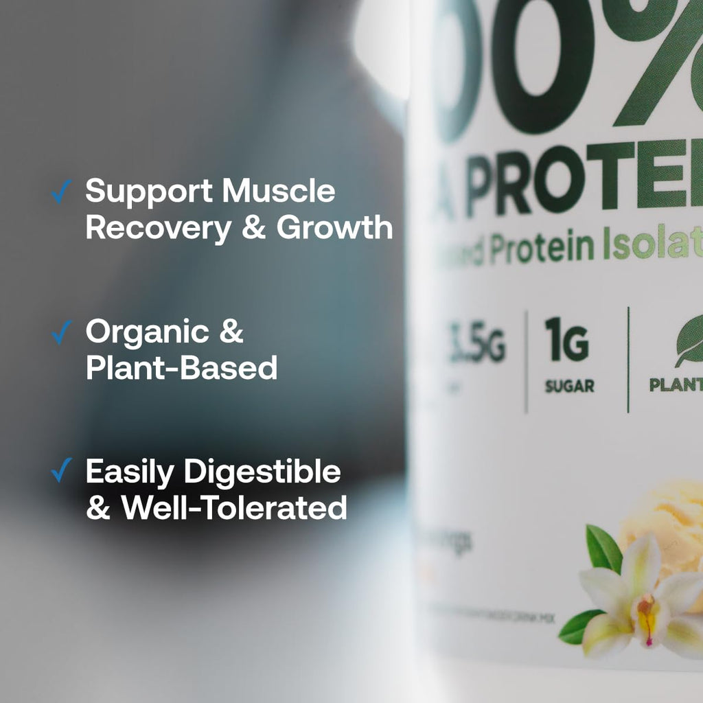 Transparent Labs 100% Pea Protein Powder - 28g Organic Plant Protein per Serving, Clean Pea Isolate Powder, USDA Organic, Vegan, Gluten-Free, Sugar-Free, Non-GMO - 30 Servings, Chocolate - FENGGESTORE20