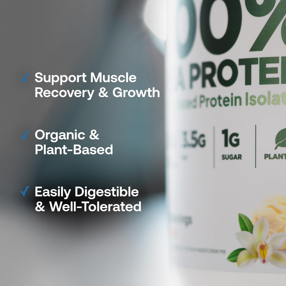 Transparent Labs 100% Pea Protein Powder - 28g Organic Plant Protein per Serving, Clean Pea Isolate Powder, USDA Organic, Vegan, Gluten-Free, Sugar-Free, Non-GMO - 30 Servings, Chocolate - FENGGESTORE20