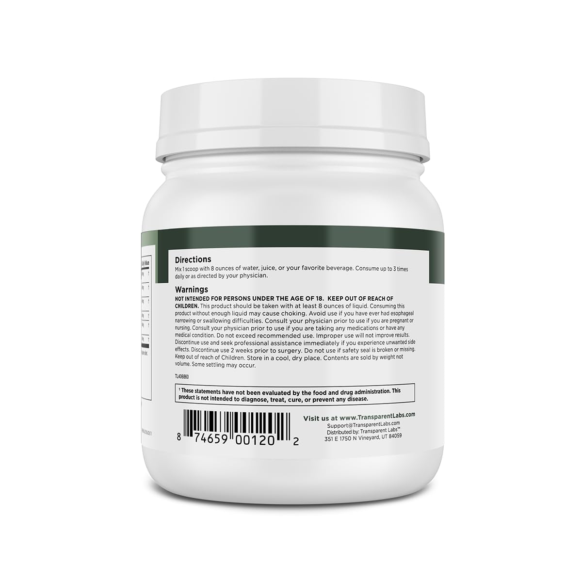 Transparent Labs Prebiotic Greens - Superfood Powder & Antioxidants Supplement with Organic Spirulina, Chloerra, Acacia, & Green Banana Powder - 30 Servings, Unflavored - FENGGESTORE20