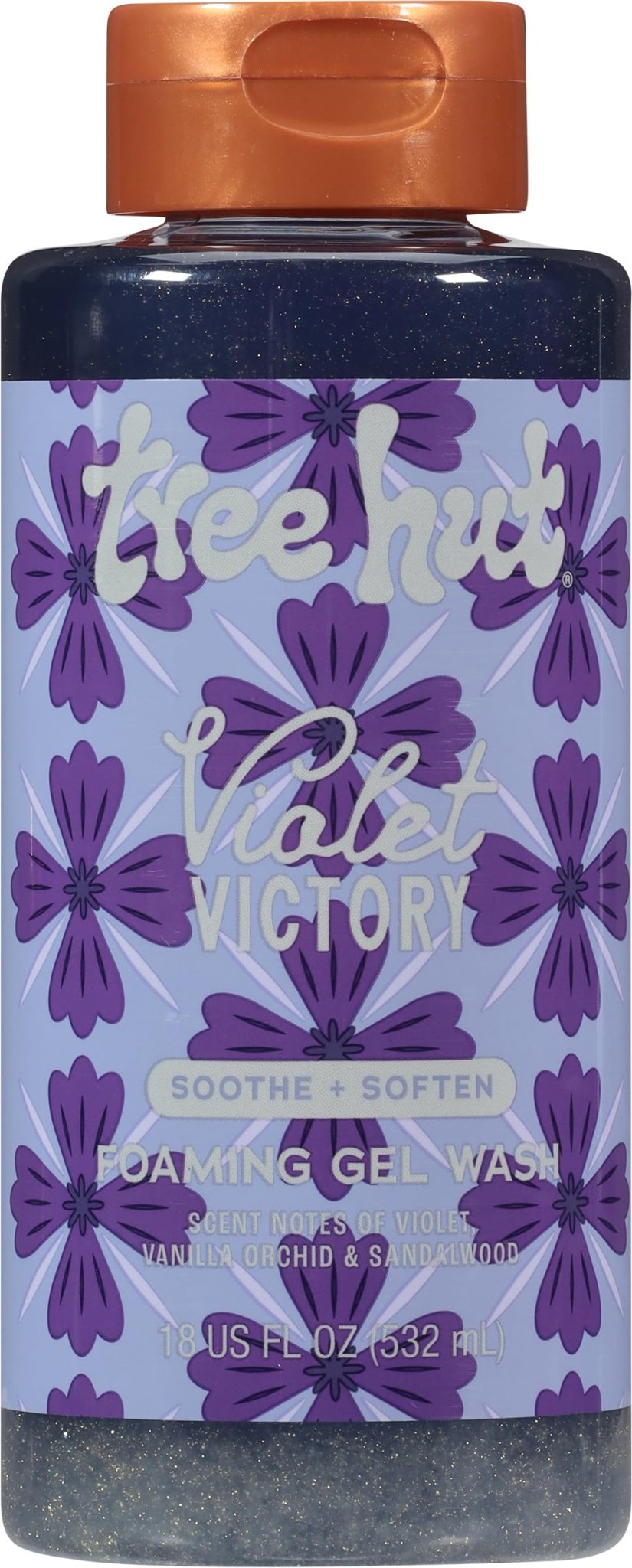 Tree Hut Violet Victory Foaming Gel Wash, Hydrating & Moisturizing Body Wash with Shea Butter & Natural Oils - FENGGESTORE20