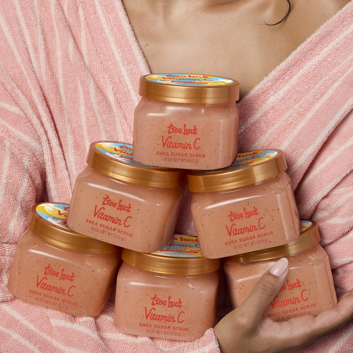 Tree Hut Vitamin C Shea Sugar Scrub, Easter Gifts for Women, Exfoliating Body Scrub Removes Dead, Dry Skin for a Soft - FENGGESTORE20