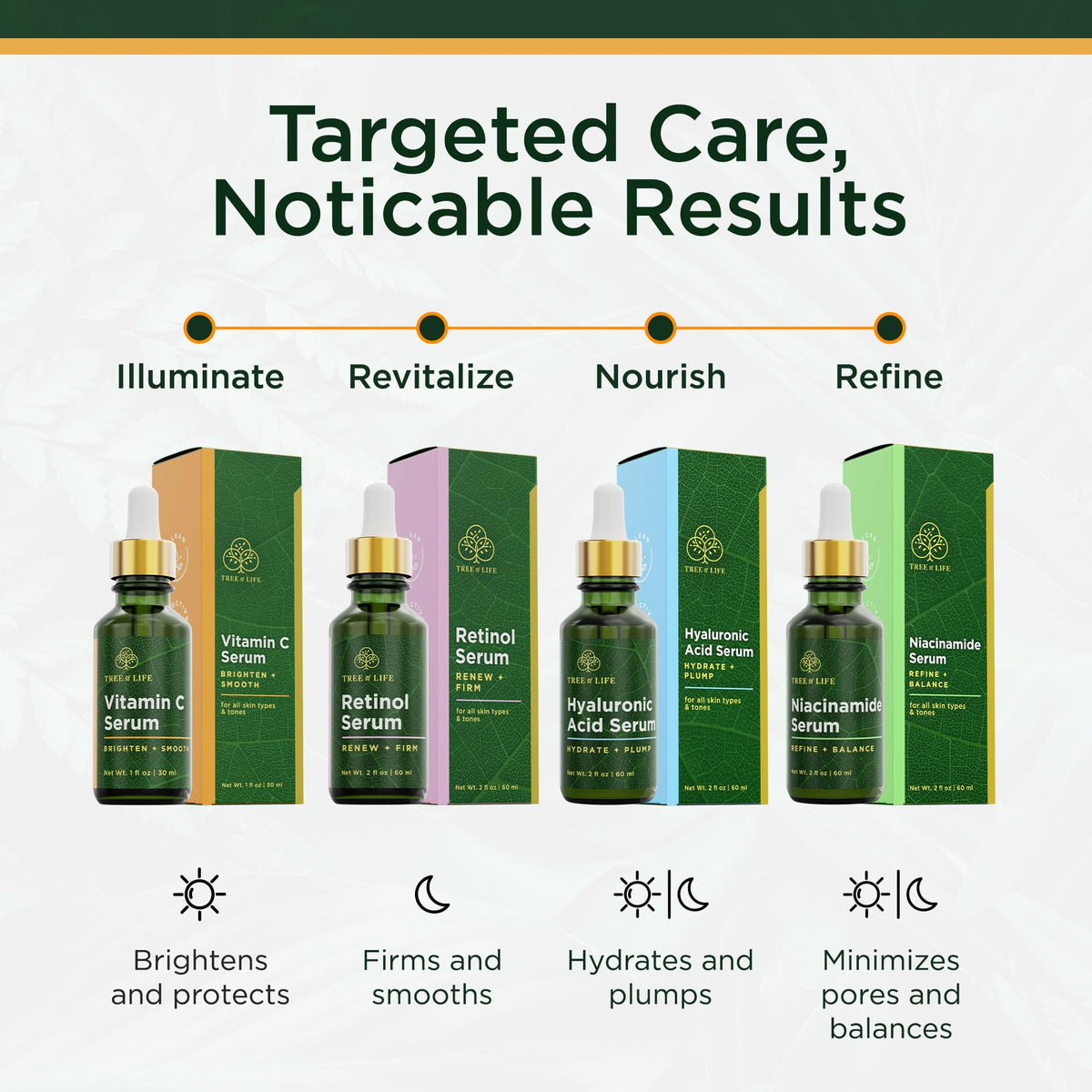 Tree of Life Beauty Vitamin C Skin Care Set, Skin Brightening Face Oil for Dark and Age Spots, Facial Serums - FENGGESTORE20