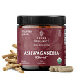 TRIBE ORGANICS Ashwagandha KSM 66 Pure Organic Root Powder Extract Ayurvedic Supplement - Focus, Mood Support, Increase Energy, Strength, 600mg of Natural KSM66 - FENGGESTORE20