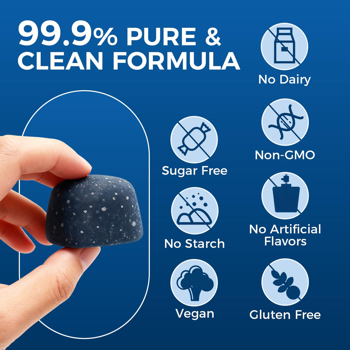 TRUEHEALTHIC Methylene Blue Gummies, for Cognitive Support & Mental Focus, Clean 5mg of Methylene Blue Per Gummy, - FENGGESTORE20