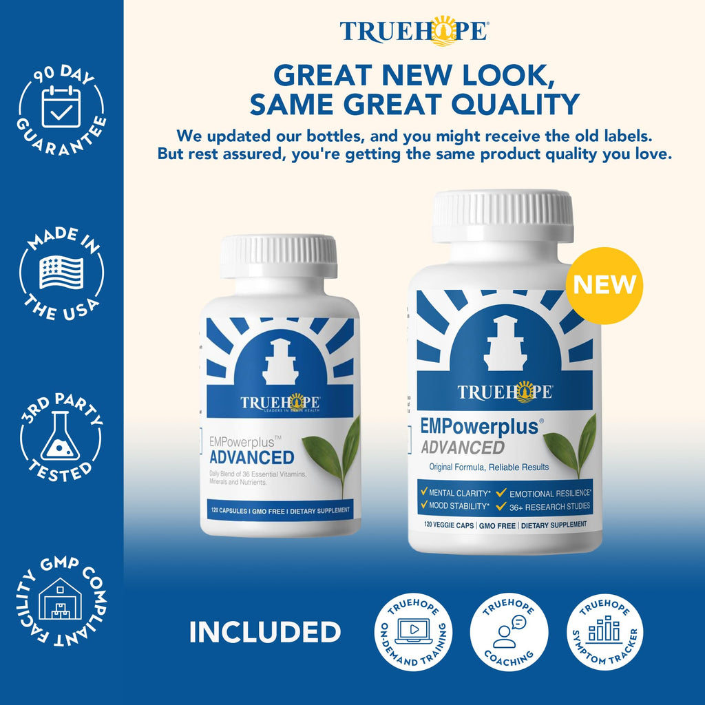 Truehope EMPowerplus Advanced Multivitamin for Women & Men - Broad-Spectrum Multivitamins & Chelated Minerals | 1000% Better Absorption | 37 Research Studies & 28 Years of Success | 30 Day Supply - FENGGESTORE20