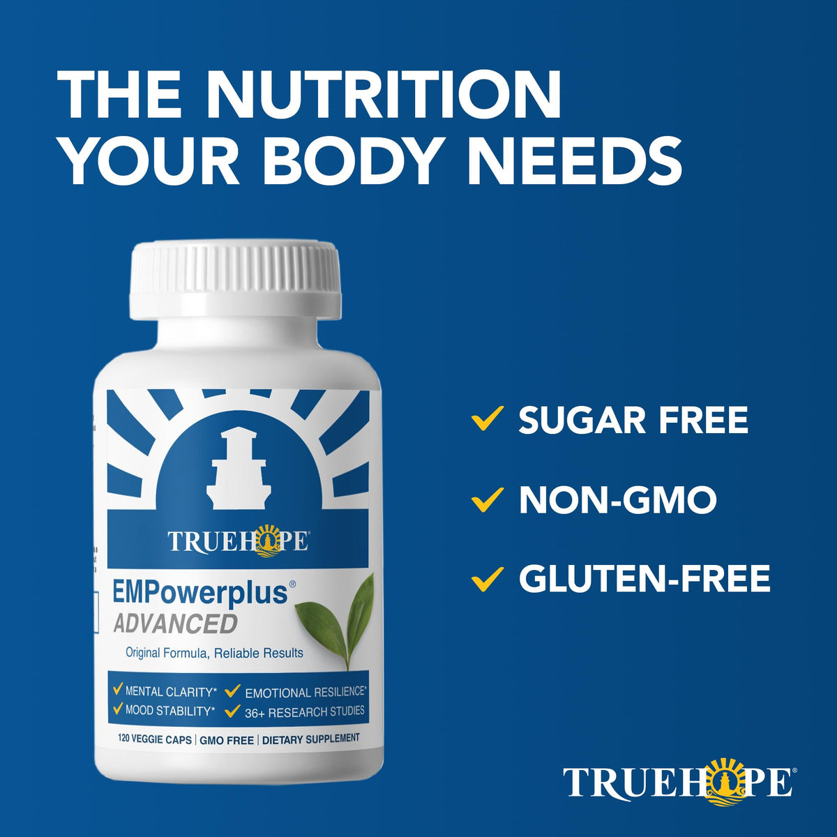 Truehope EMPowerplus Advanced Multivitamin for Women & Men - Broad-Spectrum Multivitamins & Chelated Minerals | 1000% Better Absorption | 37 Research Studies & 28 Years of Success | 30 Day Supply - FENGGESTORE20