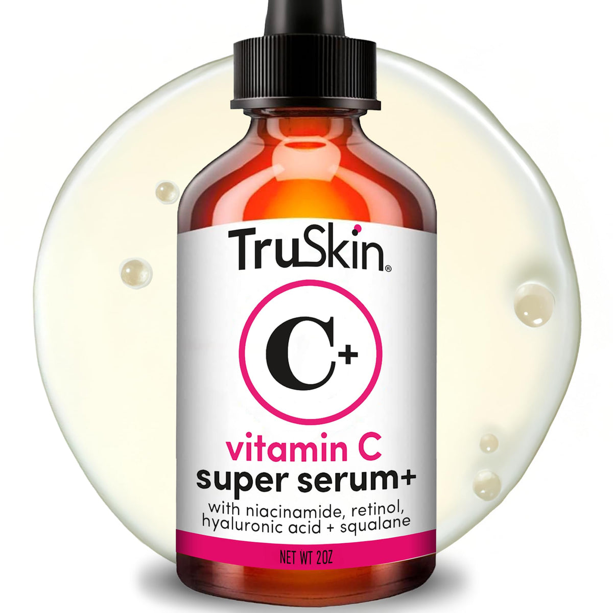 TruSkin Vitamin C Super Serum for Face - Five Skin Benefits in One Serum with Vitamin C, Retinol, Niacinamide, Hyaluronic Acid & Squalane - FENGGESTORE20