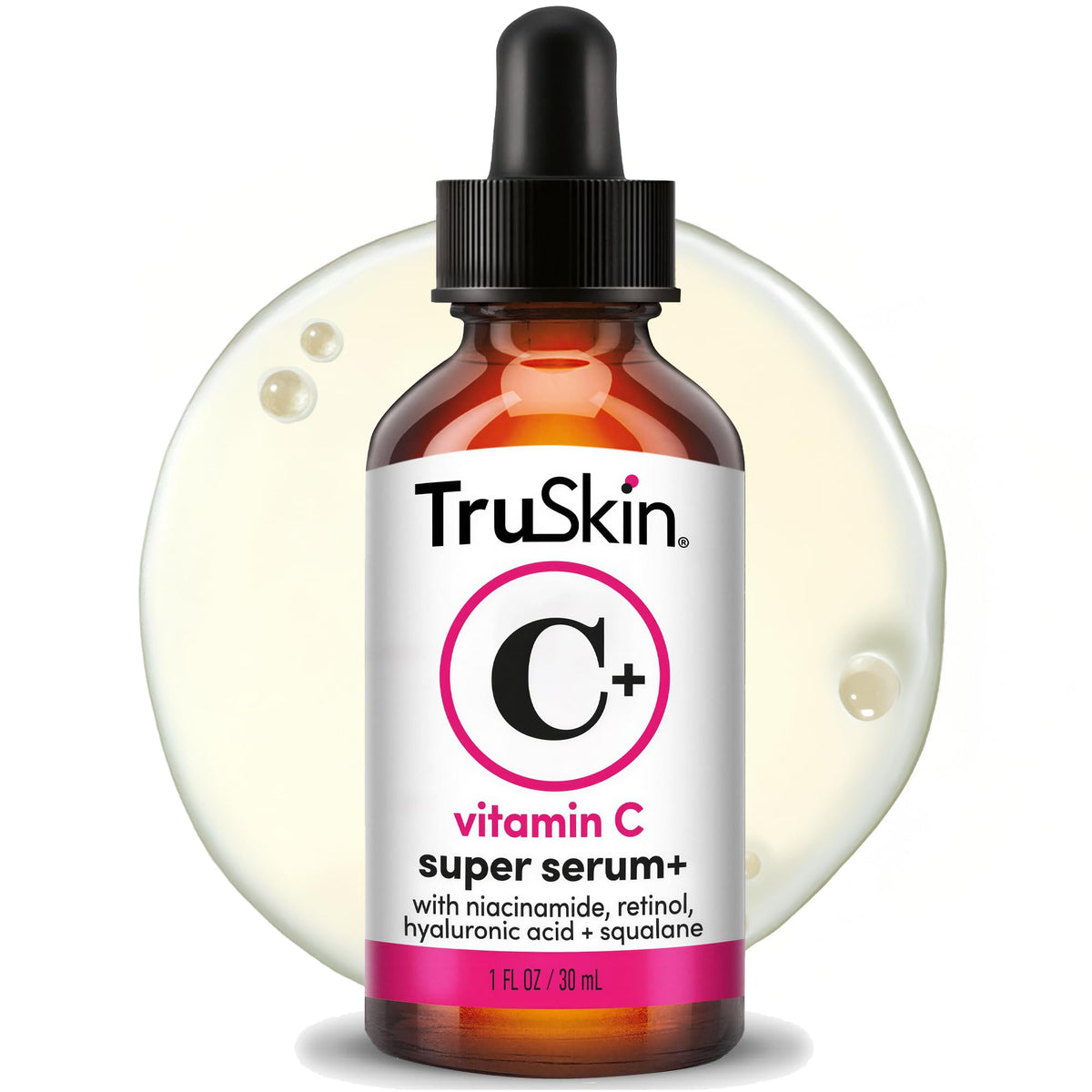 TruSkin Vitamin C Super Serum for Face - Five Skin Benefits in One Serum with Vitamin C, Retinol, Niacinamide, Hyaluronic Acid & Squalane - FENGGESTORE20