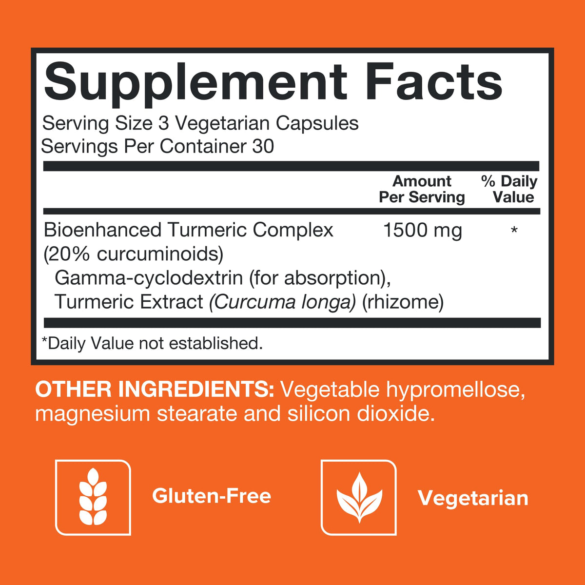 Turmeric Curcumin Capsules, Qunol with Ultra High Absorption 1500mg, Joint Support, Dietary Supplement, Extra Strength, 90 Vegetarian Capsules - FENGGESTORE20