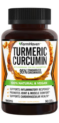 Turmeric Curcumin with BioPerine Black Pepper & 95% Curcuminoids, 1965mg, Maximum Absorption for Joint Support, Non-GMO Turmeric Capsules, - FENGGESTORE20