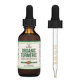 Turmeric Curcumin with Black Pepper Drops - Organic Turmeric Supplement Drops 1,180mg - 2FL OZ, 60 Servings (with Black Pepper Seed, Ginger, Rosemary, and Sage) - FENGGESTORE20