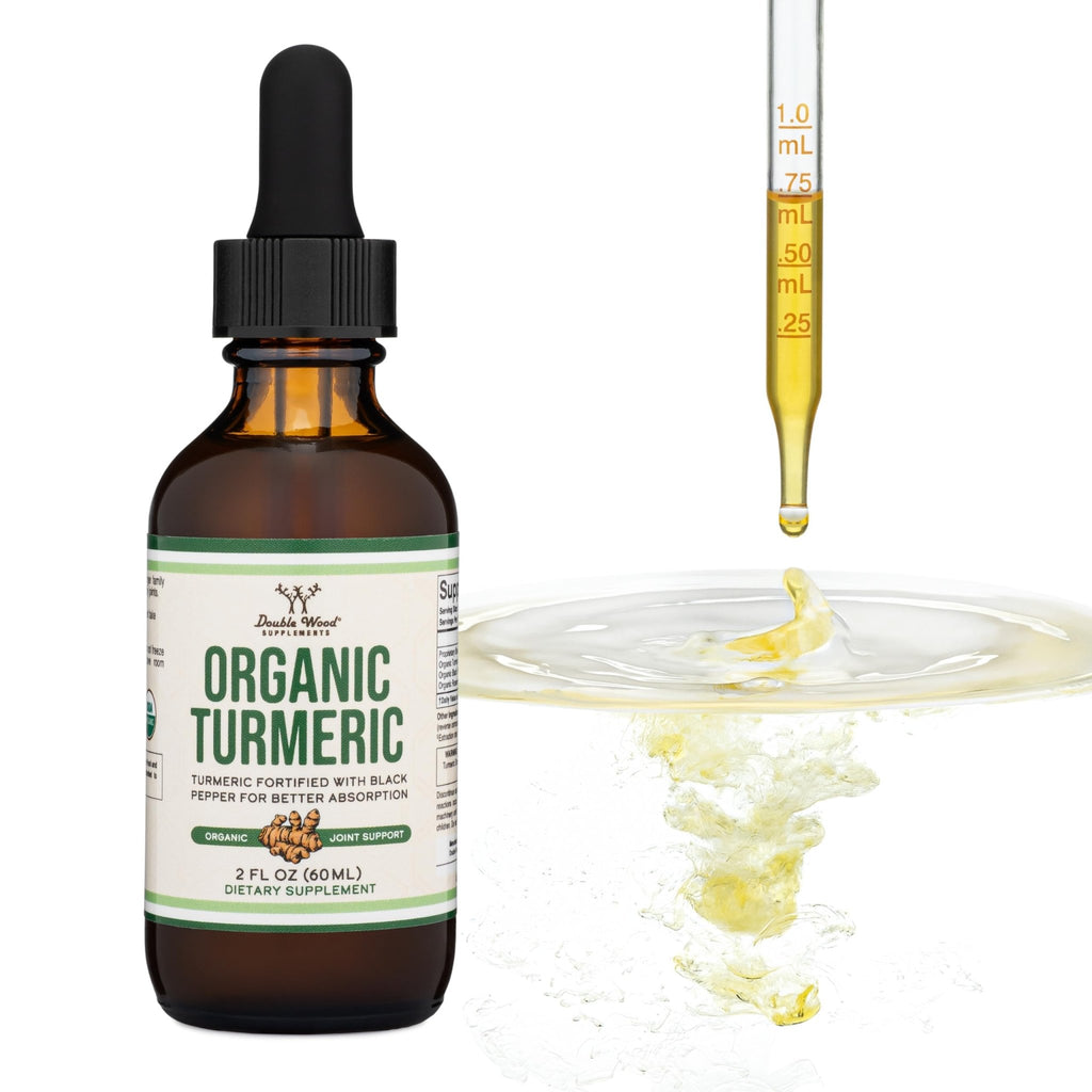Turmeric Curcumin with Black Pepper Drops - Organic Turmeric Supplement Drops 1,180mg - 2FL OZ, 60 Servings (with Black Pepper Seed, Ginger, Rosemary, and Sage) - FENGGESTORE20