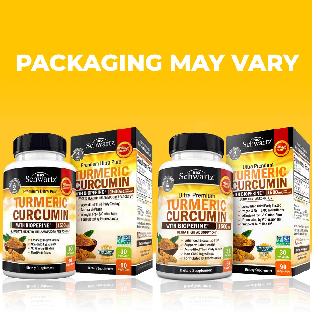 Turmeric Curcumin with Black Pepper Extract 1500mg - High Absorption Ultra Potent Turmeric Supplement with 95% Curcuminoids and BioPerine - FENGGESTORE20