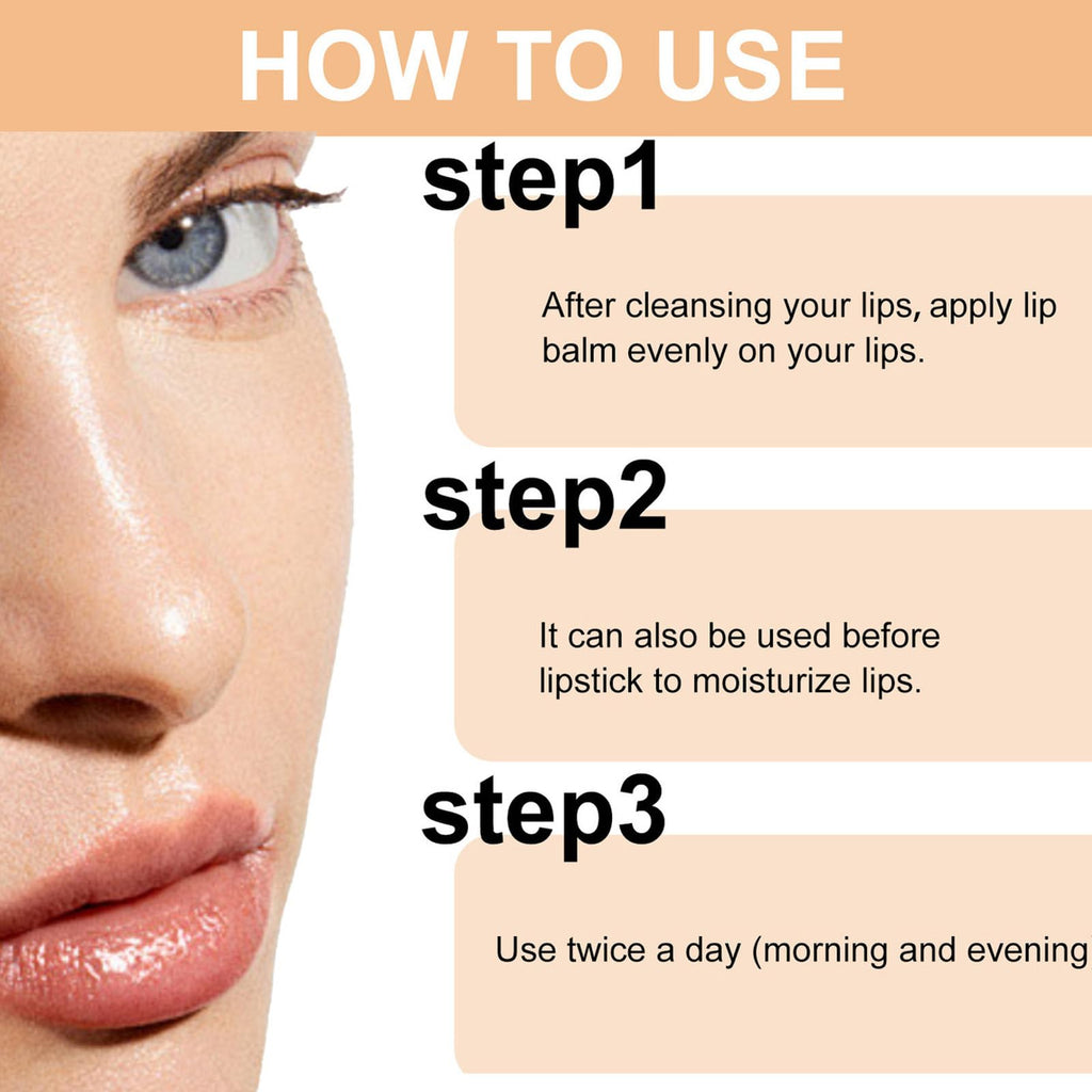 Turmeric Lip Balm for Smokers With Root Oil - Brightening for Dark Lips, Long-Lasting Moisturizer for Dry - FENGGESTORE20