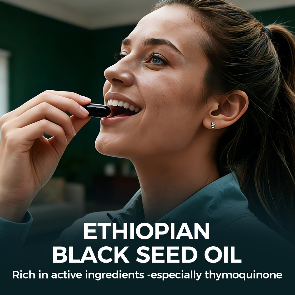 TUVAAZ PURELYNUTRIENT Ethiopian Black Seed Oil Capsules with 4.64% Thymoquinone, Immune Support & Digestion & Energy Booster - FENGGESTORE20