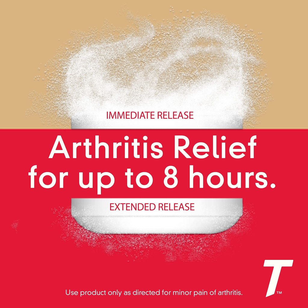 Tylenol 8HR Arthritis Pain Relief Caplets, Fast, Strong Pain Relief, 650 mg Acetaminophen for Minor Arthritis & Joint Pain, Fever Reducer, Extended Release, Won't Irritate Stomach, 100 Count - FENGGESTORE20