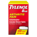Tylenol 8HR Arthritis Pain Relief Caplets, Fast, Strong Pain Relief, 650 mg Acetaminophen for Minor Arthritis & Joint Pain, Fever Reducer, Extended Release, Won't Irritate Stomach, 100 Count - FENGGESTORE20