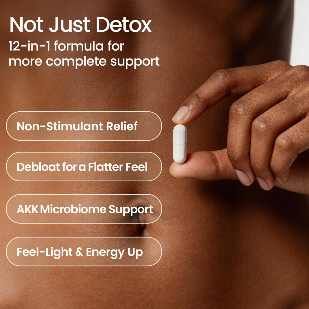 U+FITJOURNEY Mild Detox 12-in-1 Senna-Free Gut & Colon Cleanse - Non-Stimulant Overnight Constipation Relief & Debloat for Women & Men with Prebiotic - FENGGESTORE20