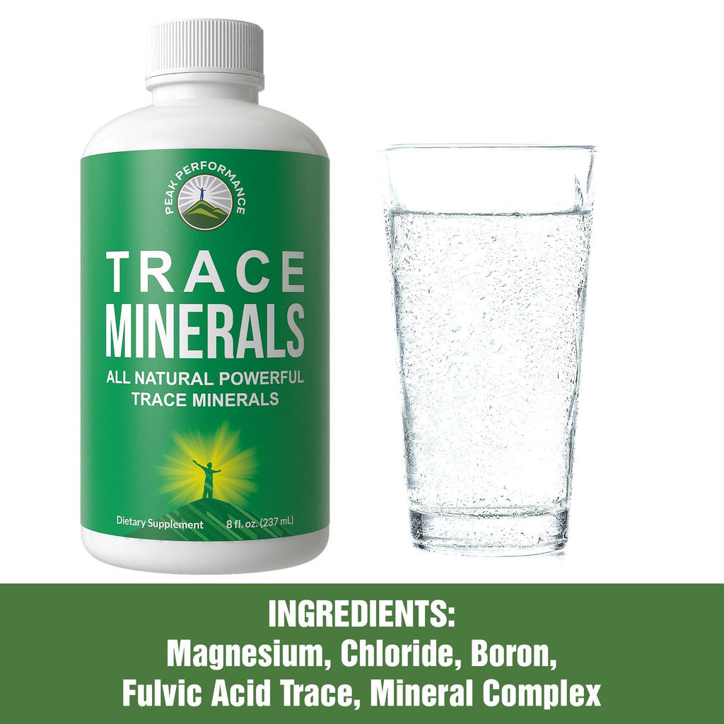 Ultra High Purity Trace Minerals Liquid Drops for Water. Ionic Plant Based Fulvic Trace Mineral Drop Supplement + Magnesium. Replenishes Natural Minerals, Electrolytes + Optimal pH Levels - FENGGESTORE20