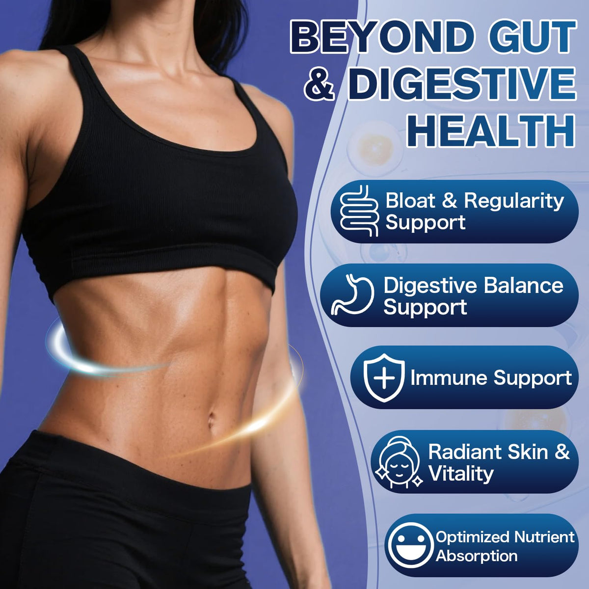Ultra Probiotics for Women Men 200 Billion CFU - 36 Strains 14 Digestive Enzymes, 4 Anti-Bloat Herbs, 3 Prebiotic Fibers & 4 Postbiotics, Gut, Digestive, Regularity - FENGGESTORE20