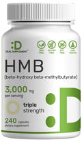 Ultra Strength HMB Supplements 3,000mg Per Serving, 240 Capsules | Third Party Tested | Supports Muscle Growth, Retention - FENGGESTORE20