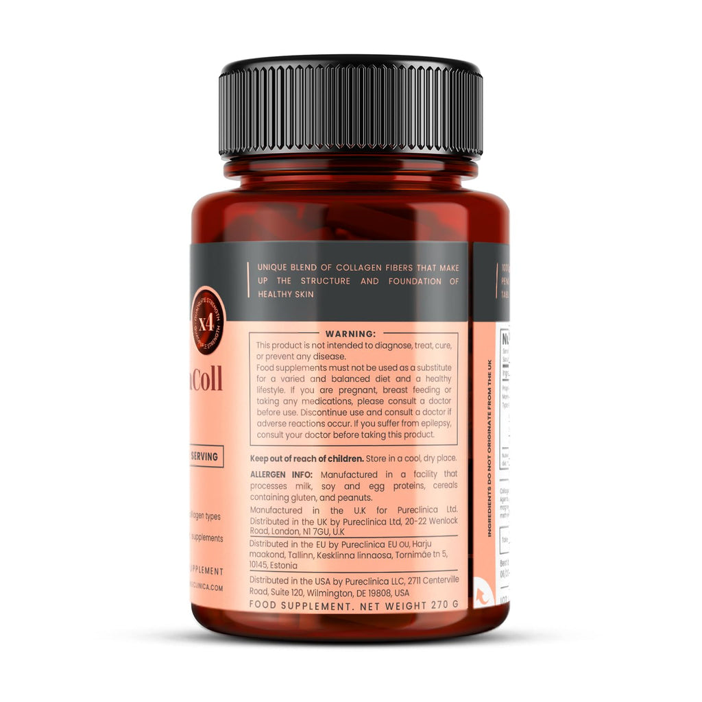 UltraColl Marine Collagen 1000mg x 180 Tablets (6 Months Supply). The only Patented Anti-Aging Collagen Types I, II, III, and VII. - FENGGESTORE20