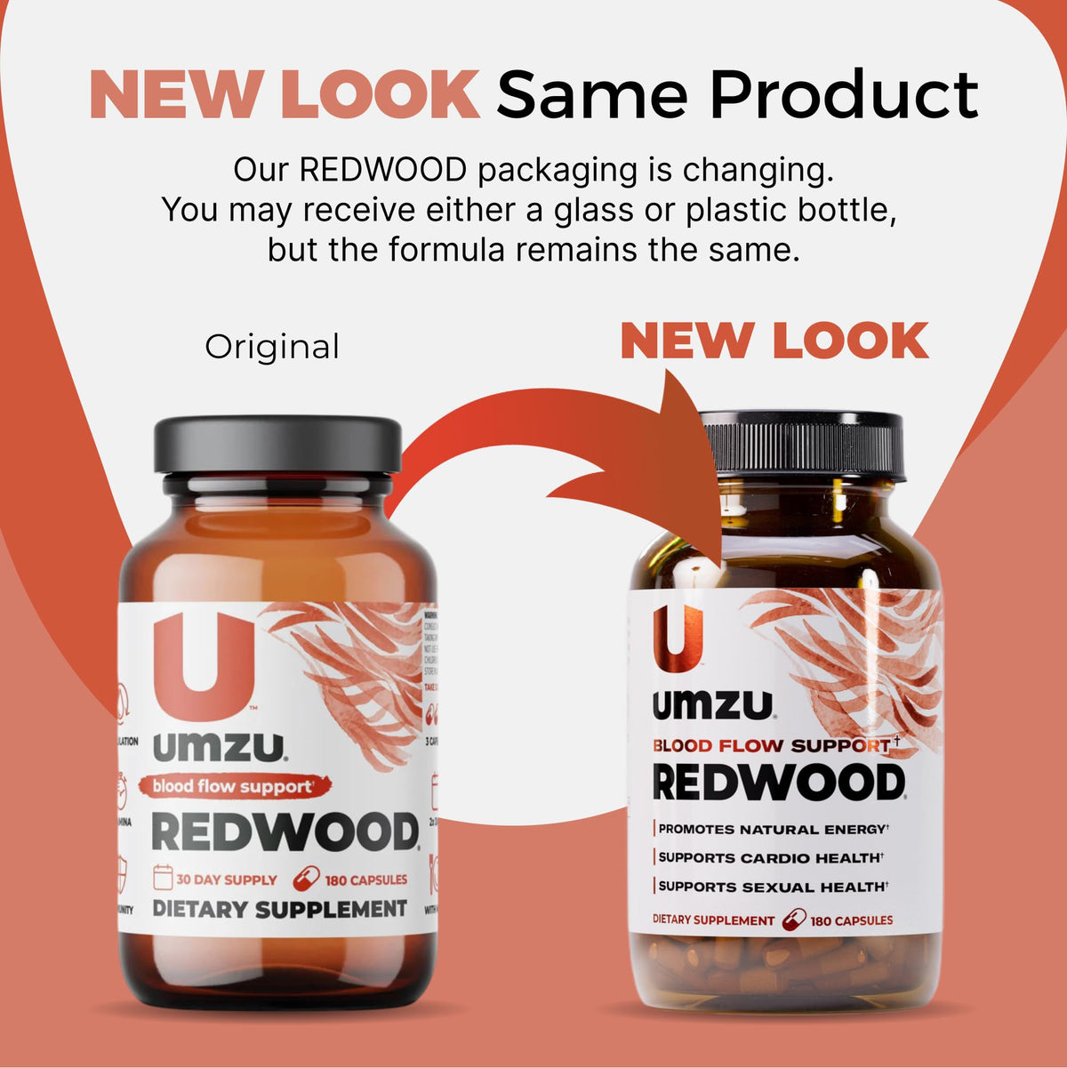 UMZU Redwood Nitric Oxide Booster, (30 Day Supply) – Vitamin C, Garlic & Horse Chestnut – Healthy Circulation & Endurance – Daily Cardiovascular Support Nitric Oxide - FENGGESTORE20