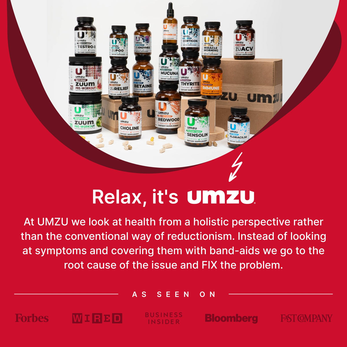 UMZU zuACV Apple Cider Vinegar + Prebiotics Supplement, (30 Day Supply) – ACV & Inulin Fiber Blend – Gut Health Support with ACV Capsules - FENGGESTORE20