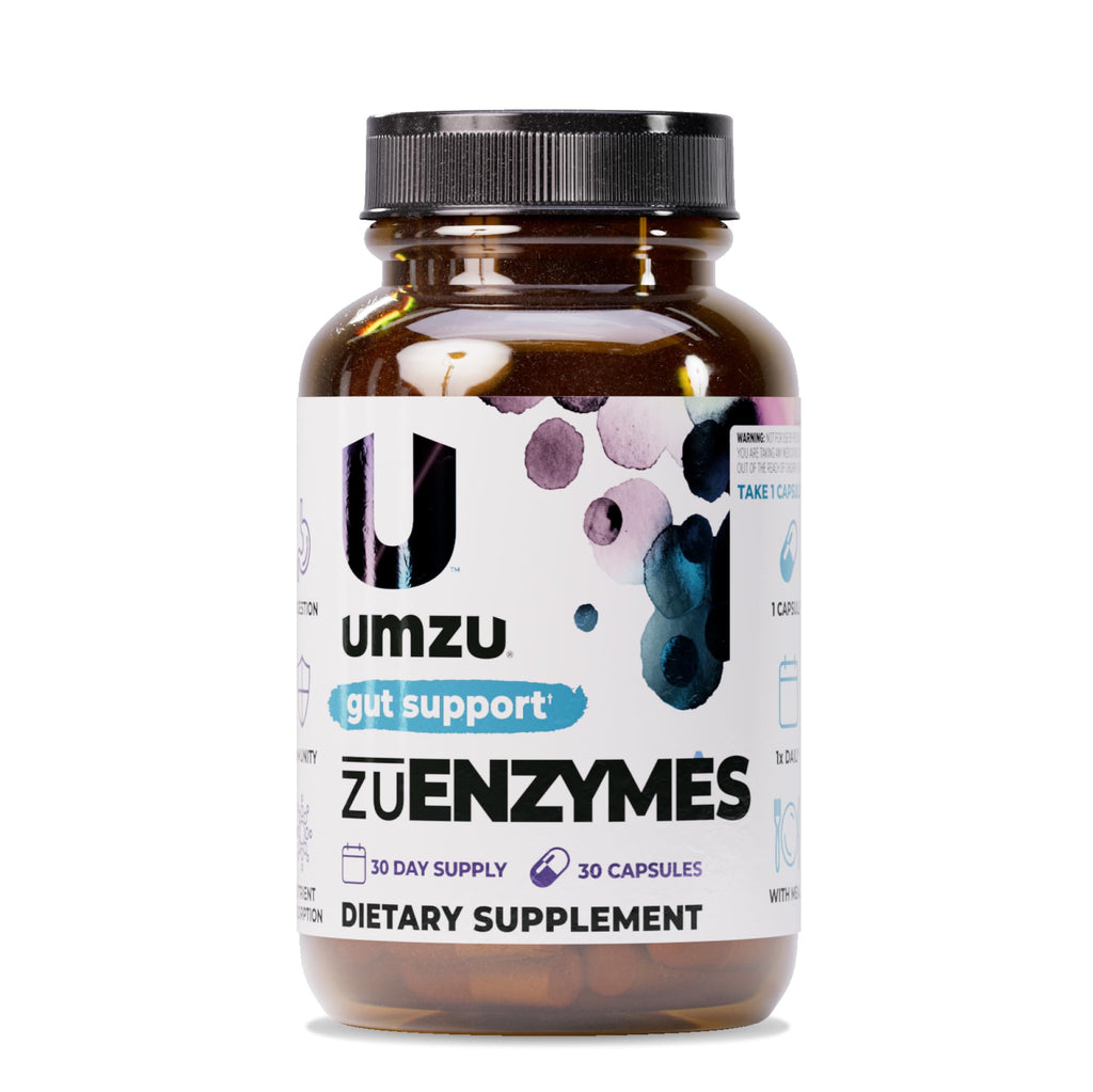 UMZU zuEnzymes Digestive Support Supplement, (30 Day Supply) – 21 Enzyme Blend with Lipase Protease & Amylase – Digestive Enzymes for Gut Health & Probiotic Daily - FENGGESTORE20