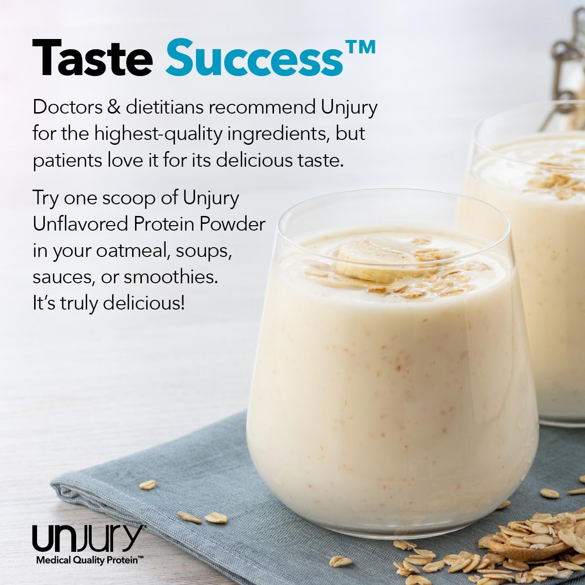 Unjury Unflavored Protein Powder | 21g 100% Whey Isolate Protein Powder | Unflavored Whey Protein Powder | Low Carb and Sugar Free Whey Protein Isolate | Gluten Free - FENGGESTORE20