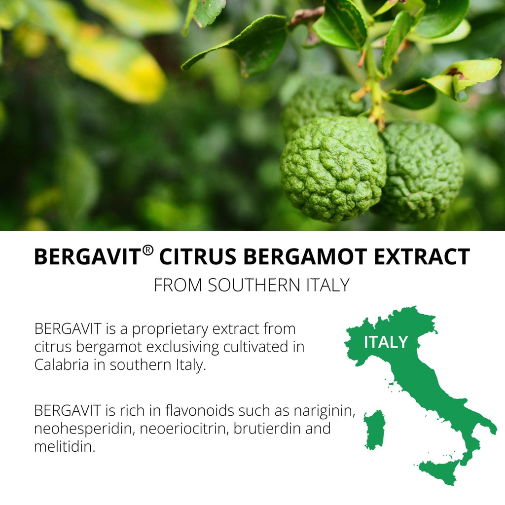 UpNourish BERGAVIT Citrus Bergamot Cholesterol Supplement - Italian Citrus Bergamot Extract 550mg for Women and Men 90 Vegan Capsules - FENGGESTORE20