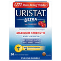 Uristat Ultra Strength UTI Relief Tablets – Ease Urinary Pain, Burning & Urgency, Cranberry Flavor, 30 Count - FENGGESTORE20