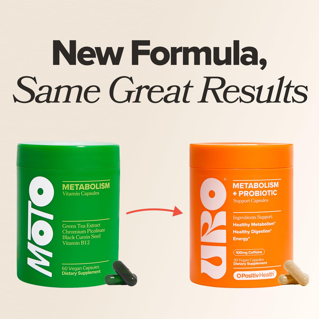 URO Metabolism + Probiotic Support Capsules – Metabolism, Gut Health & Sustained Energy – with Chromium Picolinate, Green Coffee Bean Extract - FENGGESTORE20