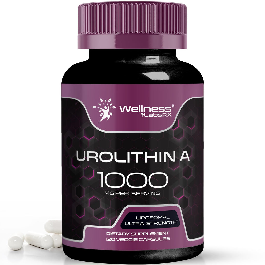 Urolithin A Supplement Capsules 1,000mg (98.9% Pure) – Advanced Urolithin A+ Formula for Cellular Renewal & Mitochondrial Support - FENGGESTORE20
